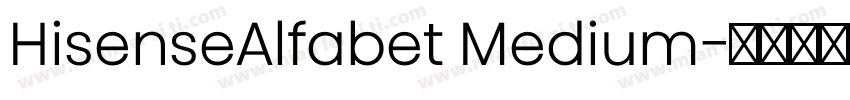 HisenseAlfabet Medium字体转换